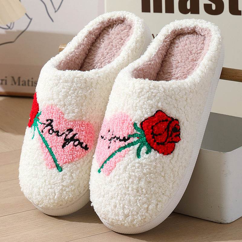 Women's Home Slippers Fashion Plush House Shoes For Valentine's Day - ProTrendyz