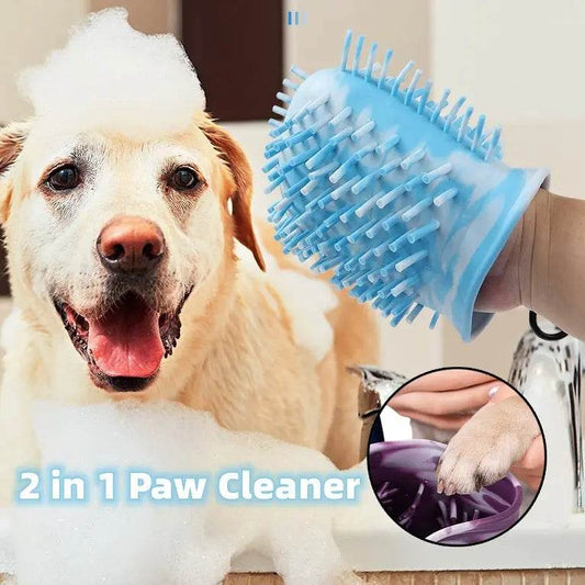 2 In 1 Dog Paw Cleaner Cup Soft Pet Dog Foot Cleaning Washer Brush Cup Portable Pet Foot Washer Paw Clean Brush Foot Cleaning Bucket Pet Products US - ProTrendyz