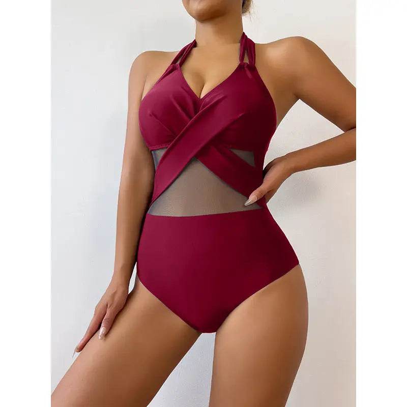 New Fashion One-piece Swimsuit Solid Color - ProTrendyz