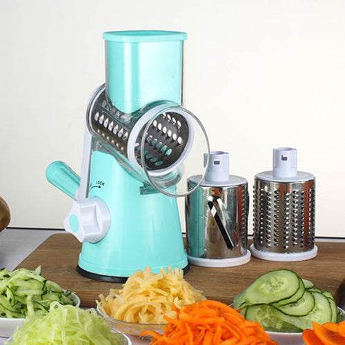 Manual Kitchen Accessories Multifunctional Round Mandoline Potato Slicer Vegetable Cutter Slicer Cheese Kitchen Gadgets - ProTrendyz