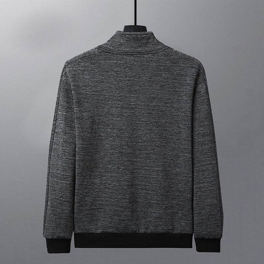 Dad Wears A Jacket With A Stand-up Collar And A Casual Jacket - ProTrendyz