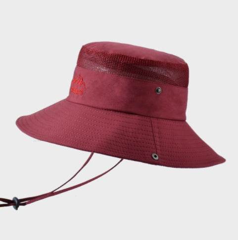 Solid Color Big Brim Sun Hat Outdoor Mountaineering Protection - ProTrendyz