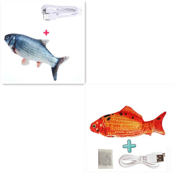 Electric Funny Cat Simulation Fish Beating Usb Jumping Cat Toy - ProTrendyz