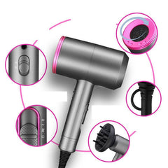 Hair Dryer 1400w 110V 220V Hairdryer Hair Blow Dryer Fast Straight Hot Air Styler 3 Heat Setting 2 Speed Ne Setting - ProTrendyz