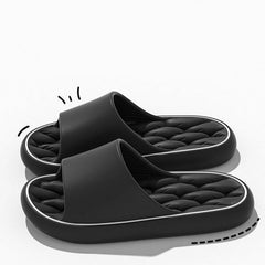 Non-slip Design Bathroom Slippers Home Summer Thick Sole Floor Bedroom House Shoes For Women Men - ProTrendyz