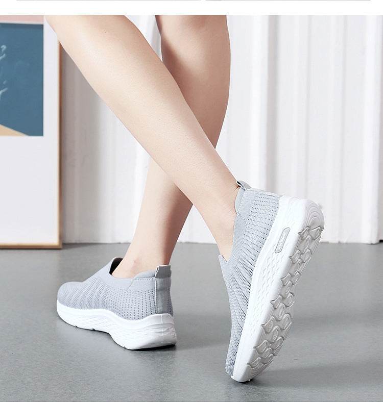 Casual Mesh Shoes Sock Slip On Flat Shoes For Women Sneakers Casual Soft Sole Walking Sports Shoe - ProTrendyz