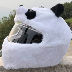 Helmet Protection Headgear Full Helmet Cartoon Plush Panda Frog Puppy Unveiled Helmet Sports Car - ProTrendyz