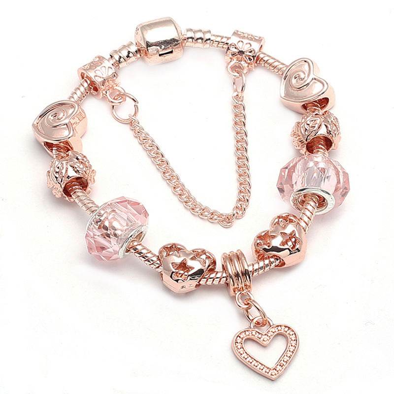 Fashion Love Geometric Rose Gold Bracelet Women's Jewelry - ProTrendyz