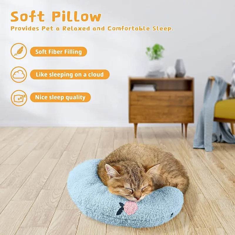 Little Pillow For Cats Fashion Neck Protector Deep Sleep Puppy U-Shaped Pillow Pets Pillow Kitten Headrest Dog Sleeping Pillow Pet Products - ProTrendyz