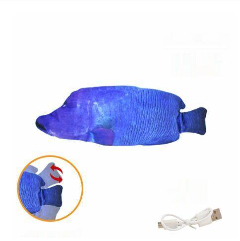 Electric Funny Cat Simulation Fish Beating Usb Jumping Cat Toy - ProTrendyz