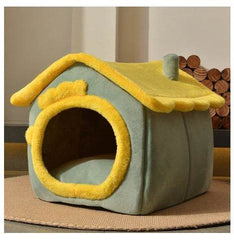 Foldable Dog House Pet Cat Bed Winter Dog Villa Sleep Kennel Removable Nest Warm Enclosed Cave Sofa Pets Supplies - ProTrendyz