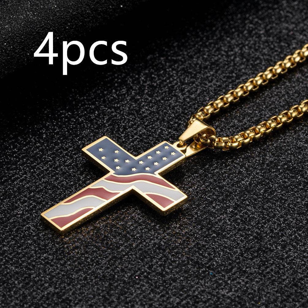 Flag Cross Necklace - ProTrendyz
