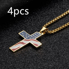 Flag Cross Necklace - ProTrendyz