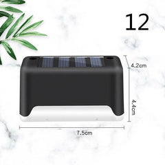 New Upgrade Waterproof LED Solar Fence Lamp Solar Deck Lights Solar Step Light Outdoor For Patio Stairs Garden Pathway Step Yard - ProTrendyz