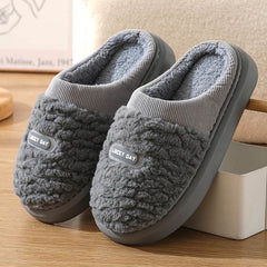 Men's Cotton Winter Household Woolen Thick Bottom And Warm Keeping Slippers - ProTrendyz