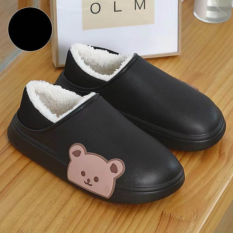 Bear Fluffy Slippers Winter House Shoes For Women - ProTrendyz