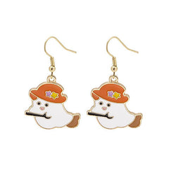 Halloween Earrings Cute Pumpkin Spooky Oil Drip Alloy Earrings Jewelry - ProTrendyz