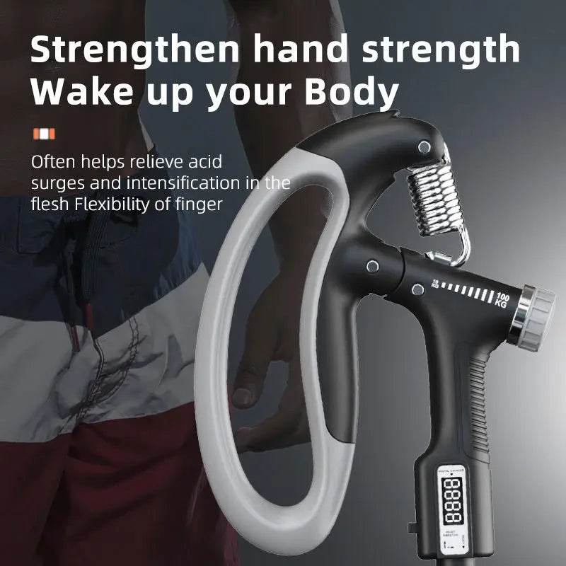 Smart Counting Grip 10-100KG Grip Free Adjustment Professional Hand Training Arm Muscle Training Fitness Equipment Fitness Tools Gym - ProTrendyz