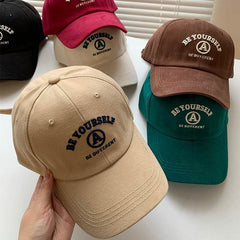 Baseball Cap Female Embroidered Couple Face - ProTrendyz