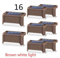 New Upgrade Waterproof LED Solar Fence Lamp Solar Deck Lights Solar Step Light Outdoor For Patio Stairs Garden Pathway Step Yard - ProTrendyz