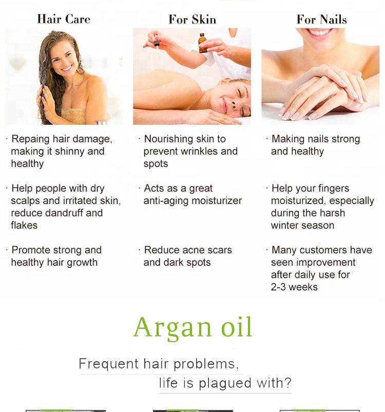 Natural Argan Hair Oil 100m Deep Moisturizing High Quality Factory Wholesale - ProTrendyz