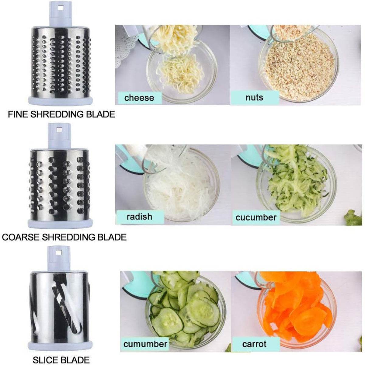 Manual Kitchen Accessories Multifunctional Round Mandoline Potato Slicer Vegetable Cutter Slicer Cheese Kitchen Gadgets - ProTrendyz