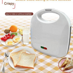 220V white color Double-sided breakfast sandwich machine panini toaster household omelette Fried steak sanwich maker - ProTrendyz