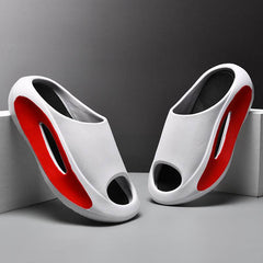 Ins Slippers Women Men Peep Toe Slipper Summer Hollow Unisex Sports Beach Shoes - ProTrendyz