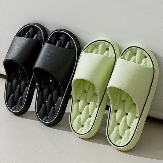 Non-slip Design Bathroom Slippers Home Summer Thick Sole Floor Bedroom House Shoes For Women Men - ProTrendyz