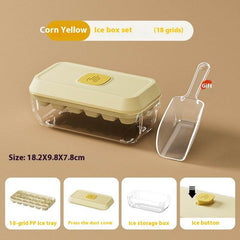 32 Grid Silicone Ice Cube Tray Mould With Lid Shovel Storage Box Remove With One Click Ice Maker DIY Whiskey Cocktail Tools Summer Kitchen Gadgets - ProTrendyz