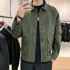 Men's Casual Clothes Autumn Coat Men Autumn Korean Trend Tooling Jacket Men - ProTrendyz