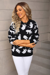 Halloween Sweater Pullover Plus Size Knitwear