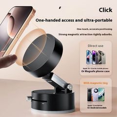Foldable Magnetic Vacuum Car Phone Holder Foldable Suction Cup With Suction Cup Hands-Free Navigation For Smart Phone - ProTrendyz