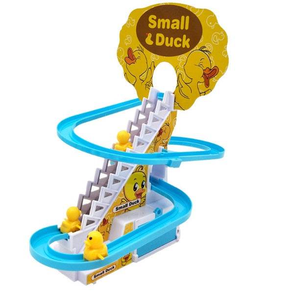 Little Duck Climbing Stairs Toy Little Penguin Automatic Ladder Light - ProTrendyz