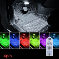 Touch-sensitive Usb Charging Atmosphere Lamp In Car - ProTrendyz