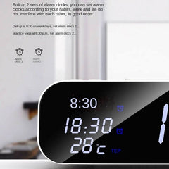 15W Three-in-one Wireless Charger Temperature Tester Multi Alarm Clock Fast Charging Mobile Phone Usb Charger Charging Station - ProTrendyz
