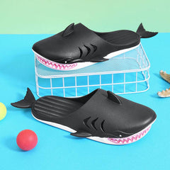 Shark Slippers Beach Shoes Home Flat Slippers Women Men - ProTrendyz
