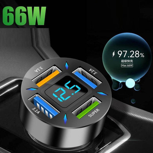 Four-port Car Charger 4USB Car Charger - ProTrendyz
