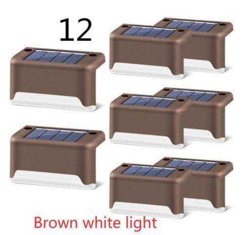 New Upgrade Waterproof LED Solar Fence Lamp Solar Deck Lights Solar Step Light Outdoor For Patio Stairs Garden Pathway Step Yard - ProTrendyz