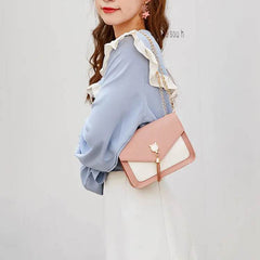 Small Messenger Bag New Sweet And Cute Cat Tassel Decoration Chain One Shoulder Small Square Bag Casual Messenger Bag US - ProTrendyz