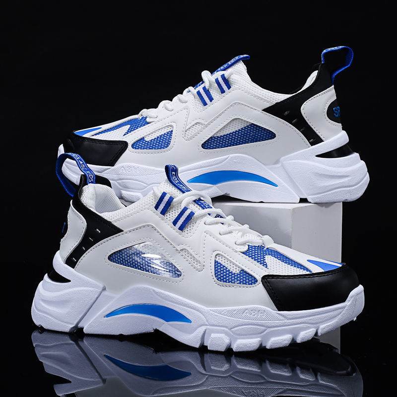 White Sneakers Men Non Slip Walking Running Shoes Sports - ProTrendyz