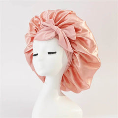 New Silk Bonnet For Sleeping Women Satin Bonnet Hair Bonnet Night Sleep Cap Scarf Wrap For Curly Hair With Tie Band For Curly Hair - ProTrendyz