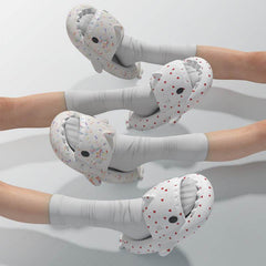 Lovers Shark Slippers Heart Print Shoes Women Men - ProTrendyz