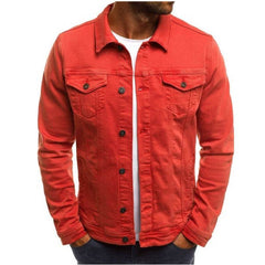 Casual Men Jacket Denim Button Shirt - ProTrendyz