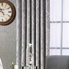Solid Color Simple Modern Light Luxury Living Room Chenille Blackout Curtains - ProTrendyz