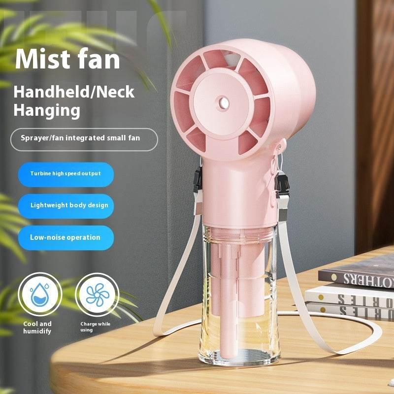 Mini Fan Multifunctional Halter Usb Hand-held Spray Fan - ProTrendyz