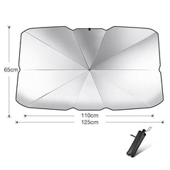 Foldable Car Windshield Sun Shade Umbrella UV Protection Heat Insulation Parasol Auto Front Window Cover Interior Protector Summer Gadgets - ProTrendyz