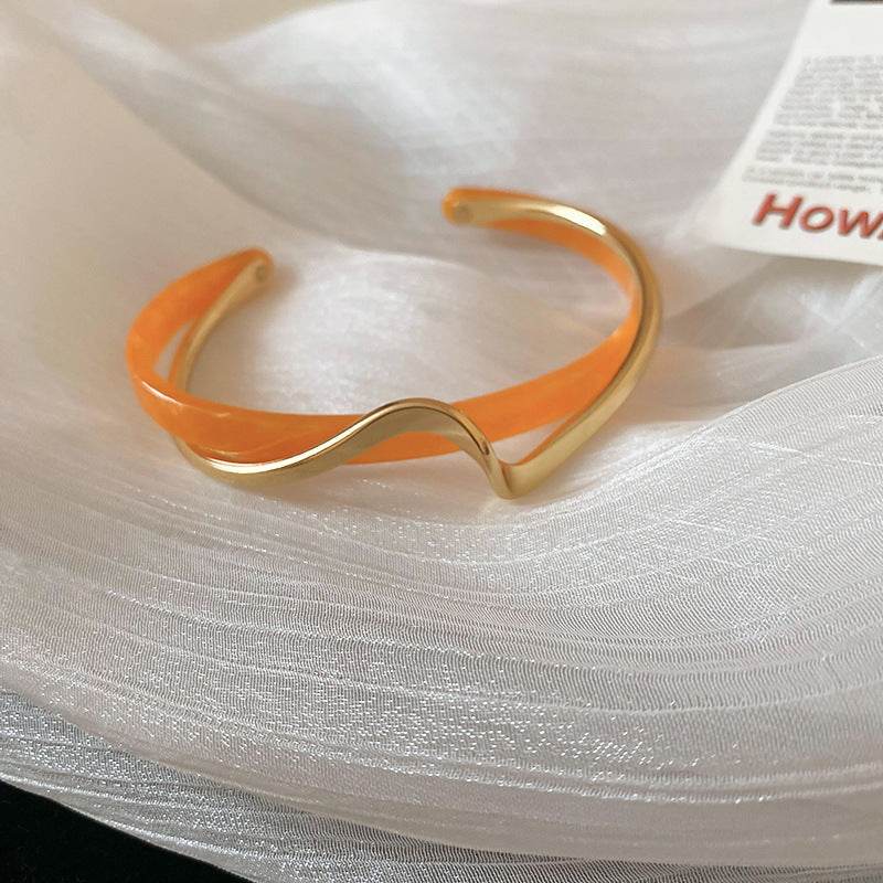 Metal White Shellfish Plate Bracelet For Women Opening Adjustable 2 Layers Design Llight Luxury Female Fashion Jewelry Gifts - ProTrendyz