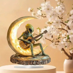 Alien Moon Guitarist Acrylic Home Office Decorations Ornaments - ProTrendyz