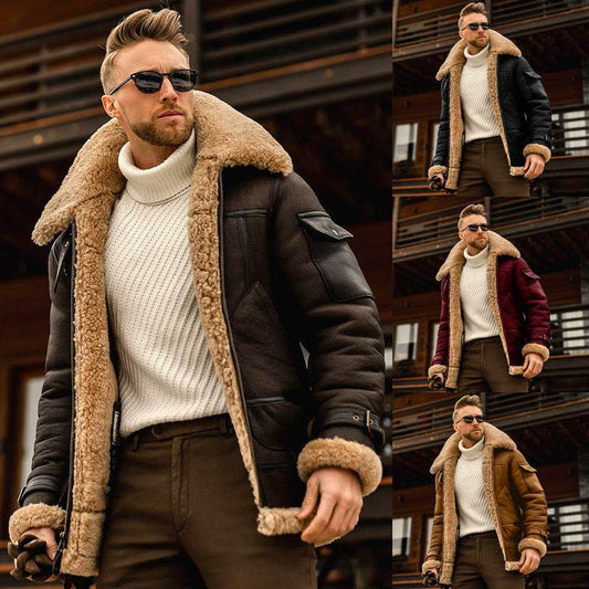 Winter Jacket Mens Military Fleece Warm Jackets Male Fur Collar Coats Army Tactical Jacket - ProTrendyz